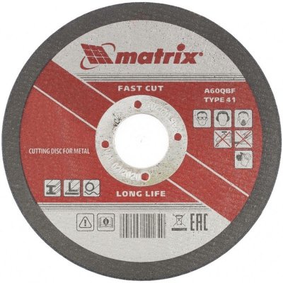 MATRIX Kotúč rezný 125x1.2mm oceľ 743349