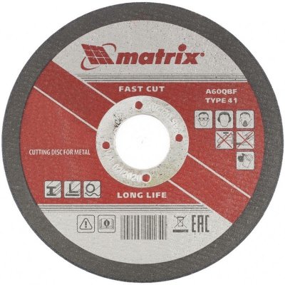 MATRIX Kotúč rezný 115x1.2mm oceľ 743279