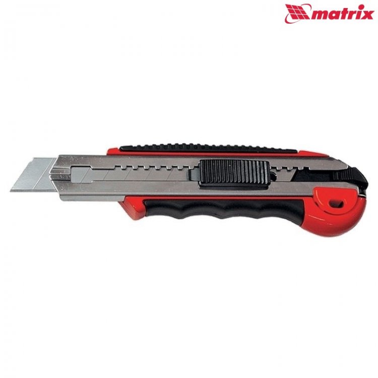MATRIX Nôž ulamovací 18mm kovový s tlačítkom PROFI Premium 789219