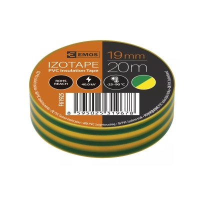 EMOS Páska izolačná 19/20 zeleno-žltá PVC F61925