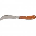 PALISAD Nôž záhradný štepársky zahnutý 170 mm skladací drevená rukoväť 790018 
