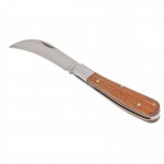 PALISAD Nôž záhradný štepársky zahnutý 170 mm skladací drevená rukoväť 790018 
