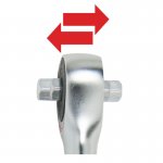 JONNESWAY Račňa 1/4' 60-zubová prepínacia s otočnou rukoväťou R6602