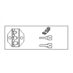JONNESWAY Kliešte lisovacie na dutinky a konektory neizolované 0,5-6mm typ B  V1310B