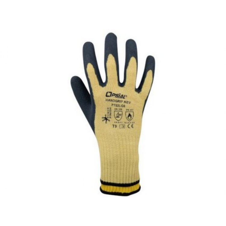 OPSIAL Rukavice latexové HANDGRIP KEVLAR č.8