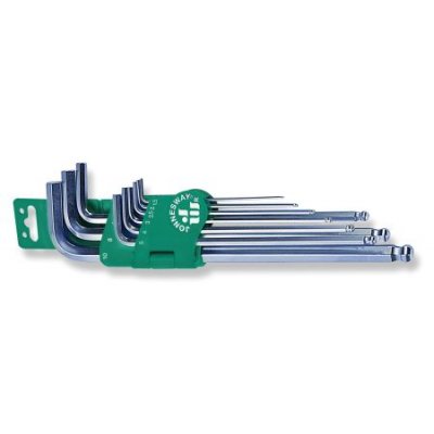 JONNESWAY Sada kľúčov imbus s guličkou predĺžená 9 dielna (1.5-10) v PVC držiaku H06SM109S
